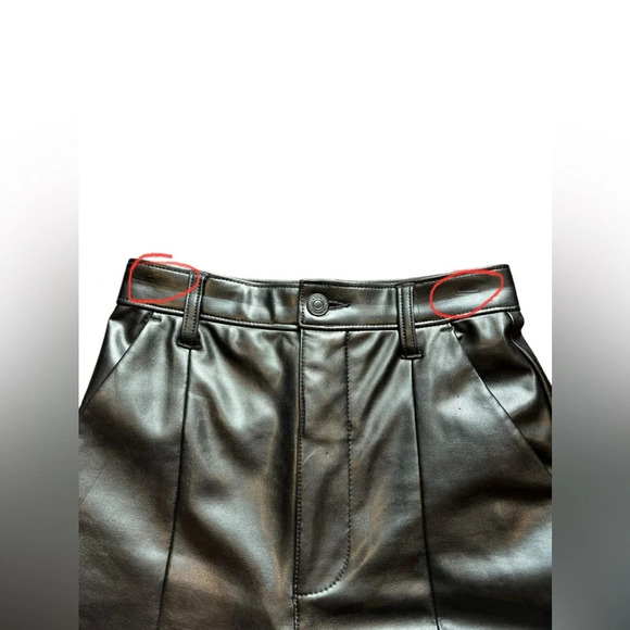 Abercrombie & Fitch Curve Love Skinny Ultra High Rise Faux Leather Pants 24/00 - Picture 12 of 16